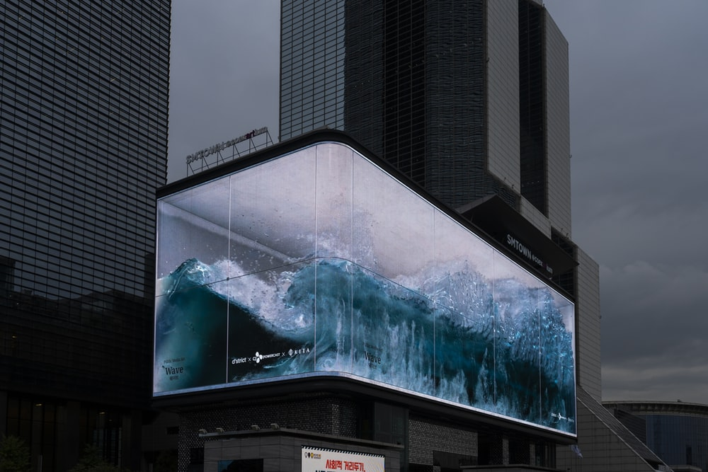 An immersive billboard.
