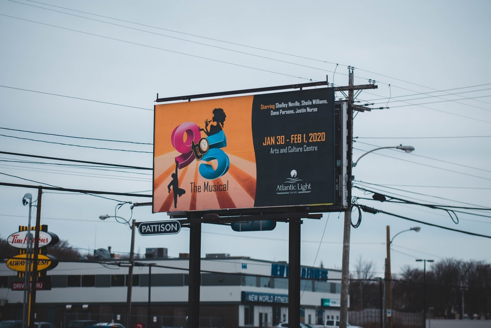 A billboard print.