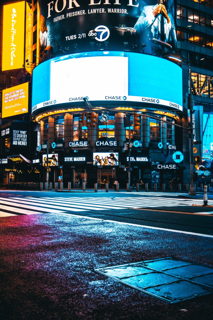  a curved LED screen